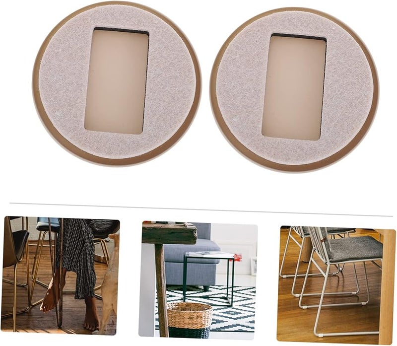Heavy Duty Furniture Caster Cups 5PCS Non Slip Felt Pads Floor Protectors for Chair Wheels Bed Couch - Image 5